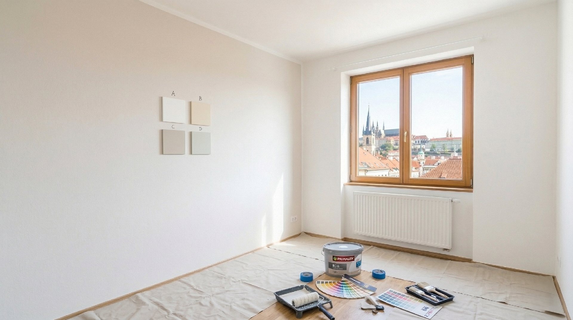 vymalovaný byt po pronájmu Praha